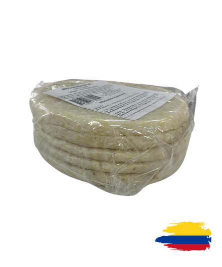FRESH THICK AREPA WITHOUT SALT - AREPA GRUESA SIN SAL (5PC)880GR