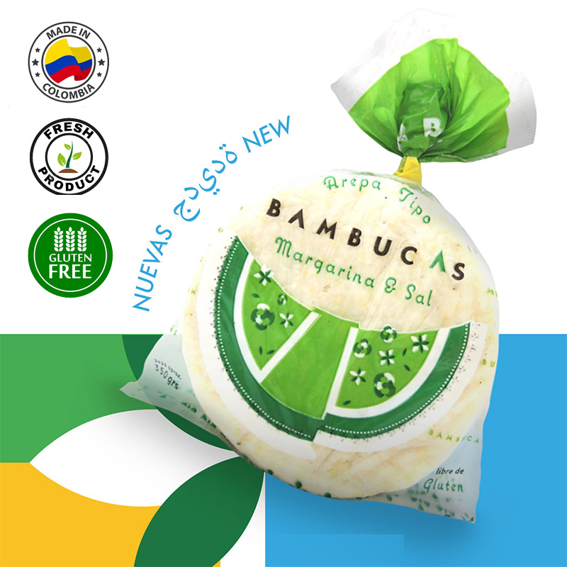 AREPA ALINADA WHITE CORN FRESH (5PC)350 Gr