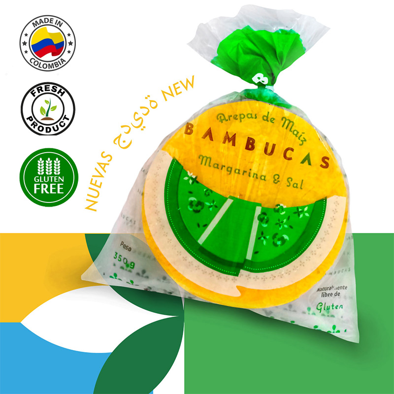 AREPA ALINADA YELLOW CORN FRESH (5PC)350 Gr 
