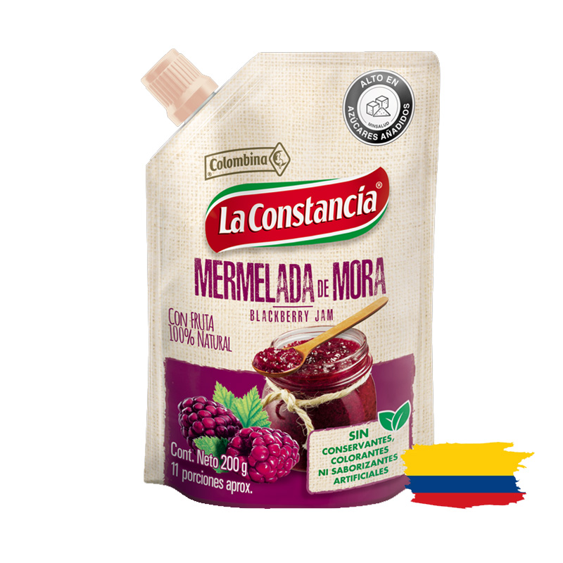 LA CONSTANCIA MERMELADA DE MORA / BLACKBERRY JAM 200 Gr