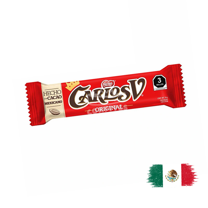 CARLOS V CHOCOLATE BAR 18 Gr