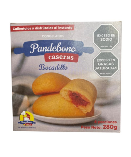 CHEESE BREAD WITH GUAVA PASTE X4 / PAN DE BONO BOCADILLO 280 Gr / CASERAS
