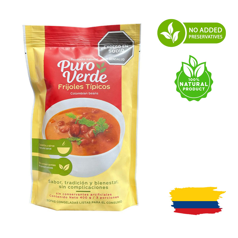 COLOMBIAN BEANS / FRIJOLES TIPICOS 400 Gr PURO VERDE