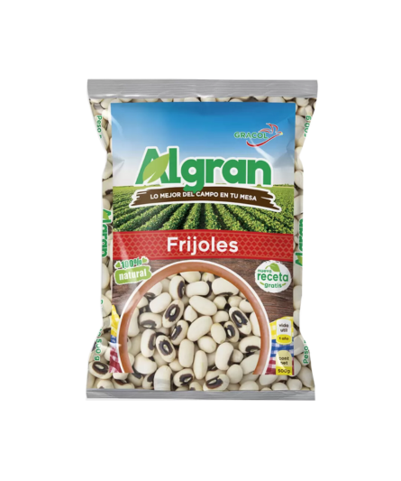 COLOMBIAN BLACK EYE BEANS / FRIJOL CABEZA NEGRA ALGRAN 50O Gr