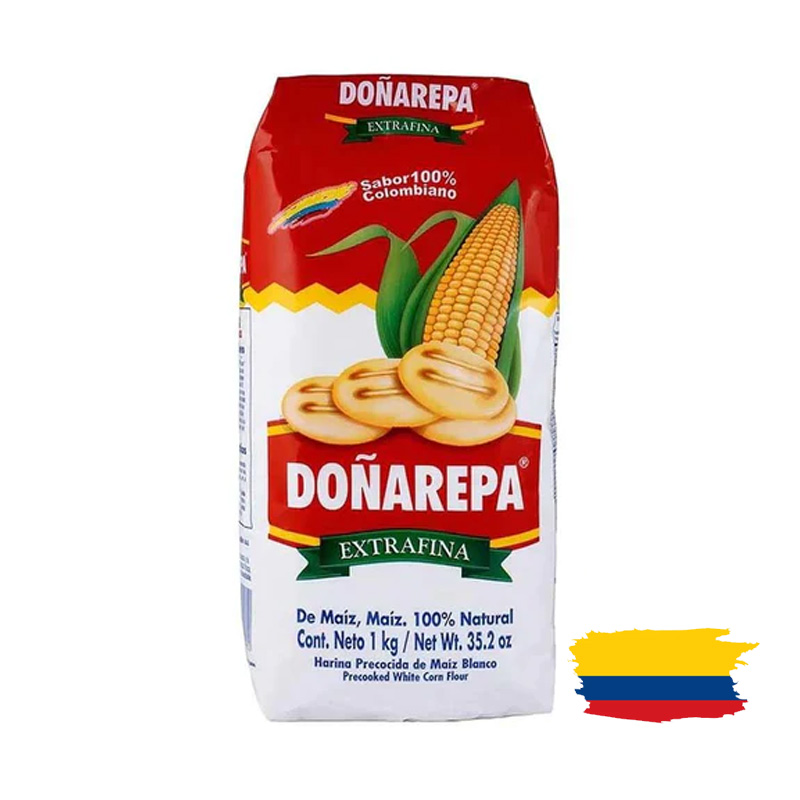 DOÑAREPA WHITE CORN / HARINA MAÍZ BLANCO 1 Kg