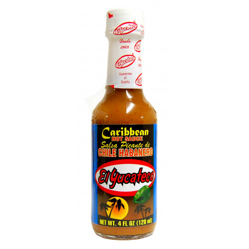 EL YUCATECO CARIBBEAN HOT HABANERO SAUCE/ SALSA HABANERA 150 ml