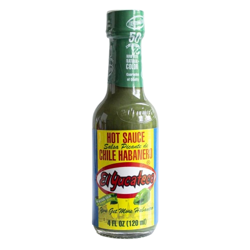 GREEN HABANERO SAUCE/ SALSA VERDE HABANERO EL YUCATECO 120 ml