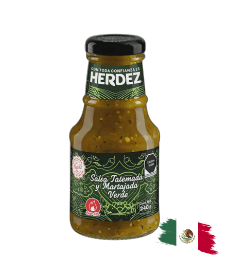 GRILLED AND CRUSHED GREEN SAUCE / SALSA TATEMADA Y MARTAJADA 240 Gr