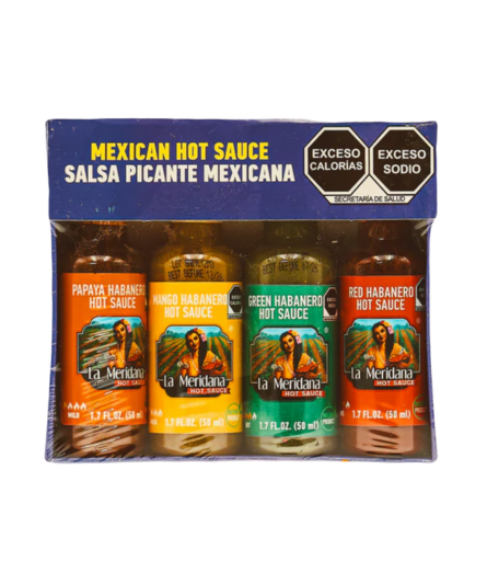 HABANERO SAUCE X4 / SALSA HABANERO LA MERIDANA 50 Ml