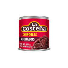 LA COSTEÑA CHIPOTLES IN ADOBO SAUCE/ CHIPOTLES EN ADOBO 220 Gr