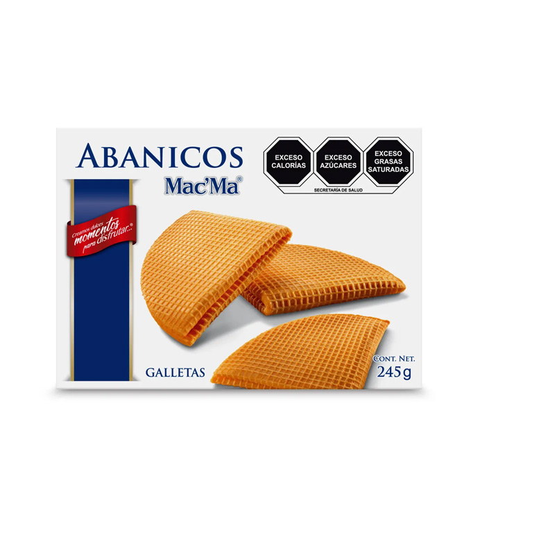 MACMA BISCUIT / ABANICOS 245 Gr