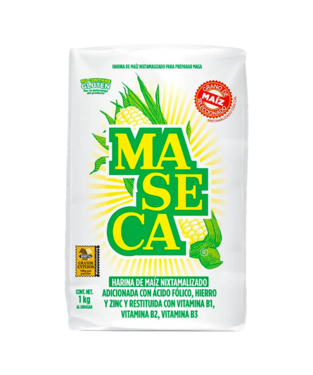 MASECA WHITE CORN FLOUR / MASECA MAIZ BLANCO 1 Kg