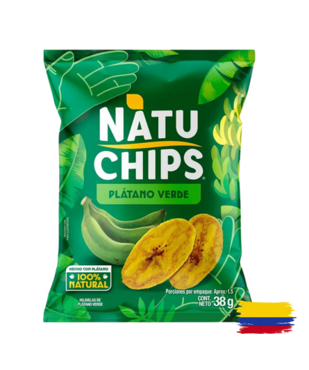 NATUCHIPS GREEN BANANA / PLÁTANO VERDE 38 Gr