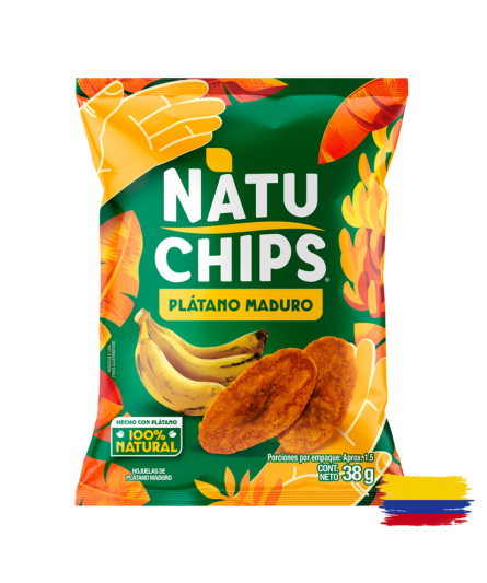 NATUCHIPS RIPE BANANA / PLÁTANO MADURO 38 Gr