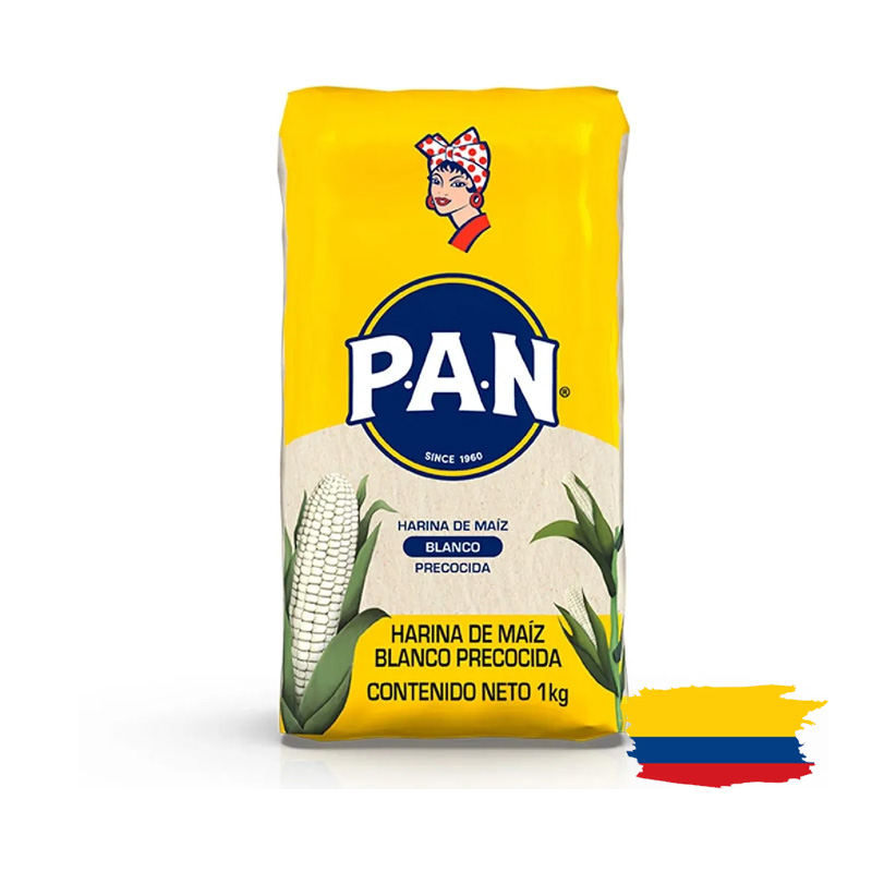 PAN WHITE CORN FLOUR / HARINA 1 Kg