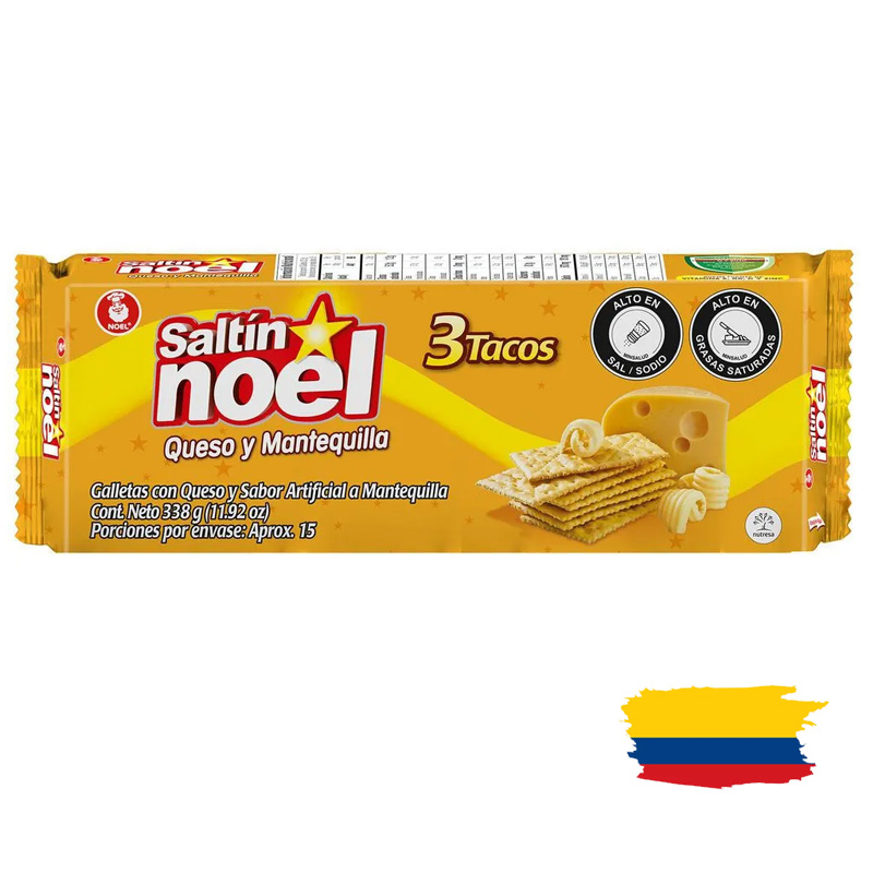 SALTIN QUESO Y MANTEQUILLA CRACKERS 338 Gr