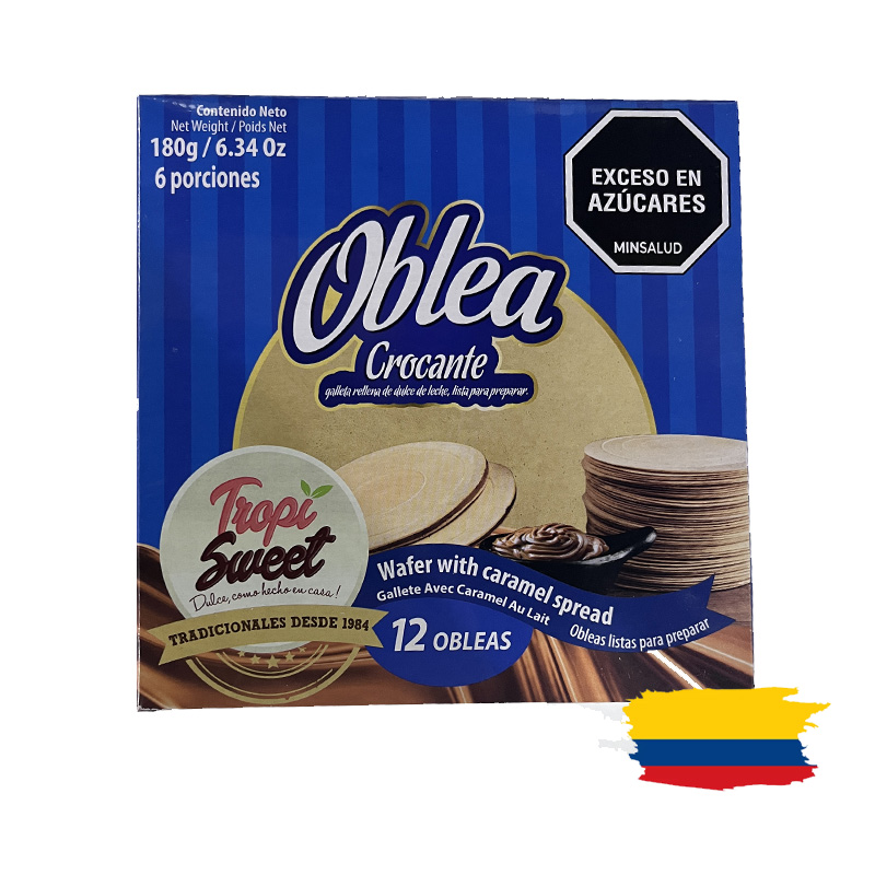 WAFER WITH CARAMEL SPREAD / OBLEAS 180 Gr