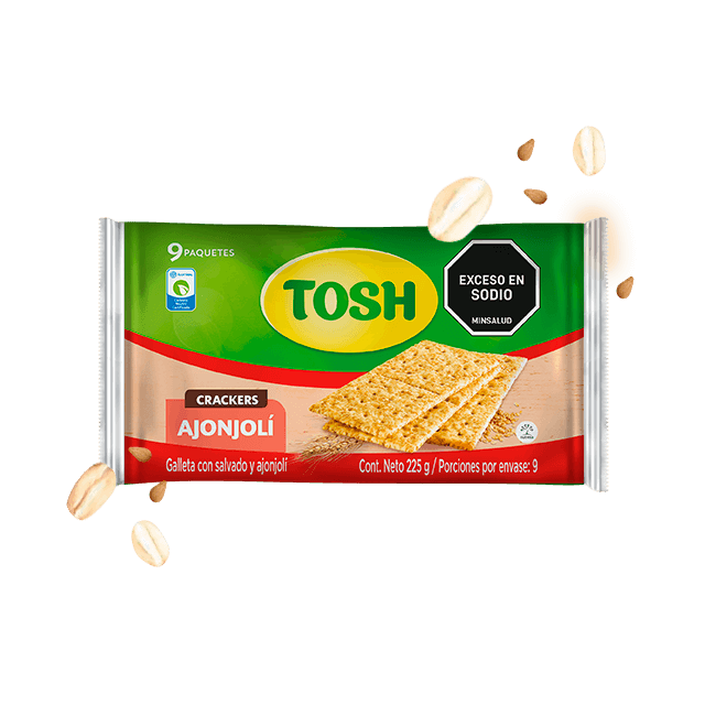 CRACKERS / GALLETAS AJONJOLI TOSH 243 Gr