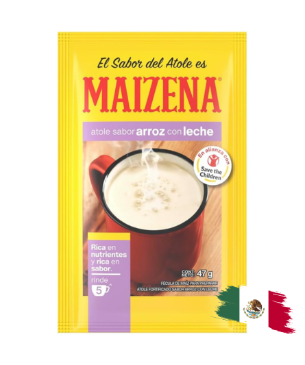 ATOLE RICE PUDDING / ATOLE ARROZ CON LECHE MAIZENA 47 Gr