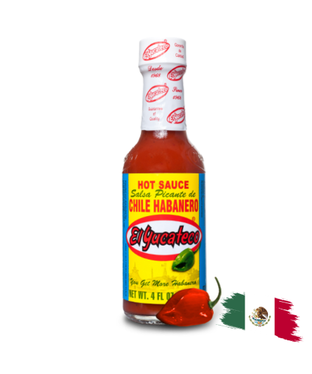 RED HOT SAUCE / SALSA PICANTE ROJA HABANERO EL YUCATECO 120 Ml