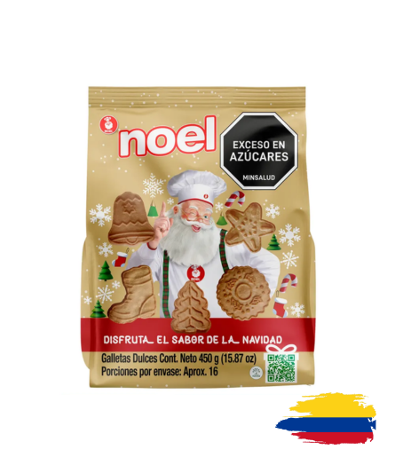 NOEL SWEET COOKIES / GALLETAS DISFRUTA EL SABOR DE LA NAVIDAD 450GR