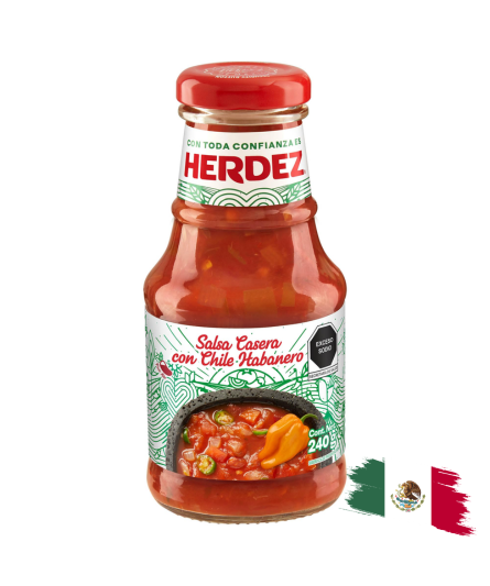 HOMEMADE SALSA HERDEZ / SALSA CASERA CHILE HABANERO HERDEZ 240 GR