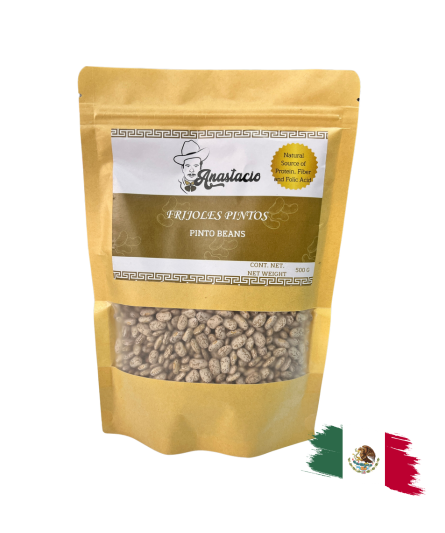 DRY PINTO BEANS / FRIJOLES PINTOS SECOS 500GR