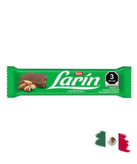 LARIN ALMONDS CHOCOLATE 24GR