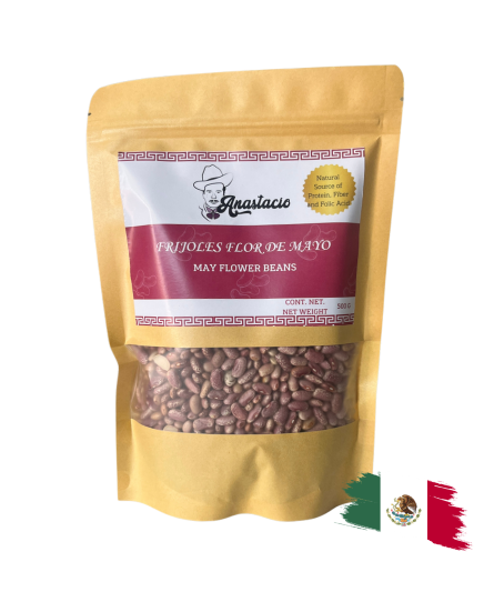DRY MAY FLOWER BEANS / FRIJOLES FLOR DE MAYO SECOS 500GR