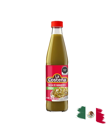 GREEN HABANERO HOT SAUCE LA COSTEÑA / 145 ML