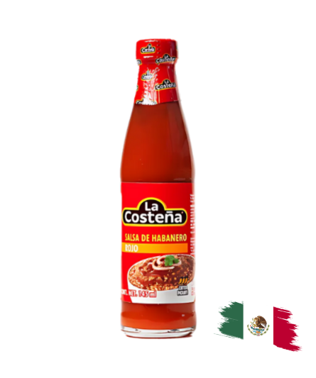 RED HABANERO HOT SAUCE LA COSTEÑA / 145 ML