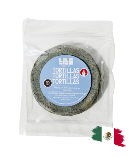 BLUE ARTISIAN CORN TORTILLA 12CM 250GR