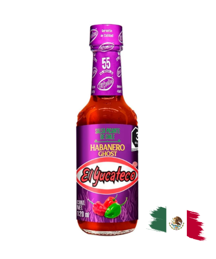 HOT SAUCE / SALSA PICANTE HABANERO GHOST EL YUCATECO 120 Ml