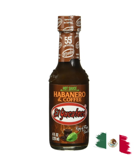 HOT SAUCE / SALSA PICANTE HABANERO Y CAFE EL YUCATECO 120 Ml