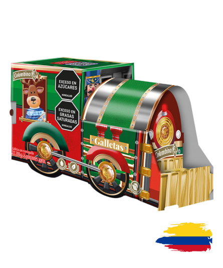 COLOMBIAN COOKIES / GALLETA COLOMBIANA TREN NAVIDAD 200GR