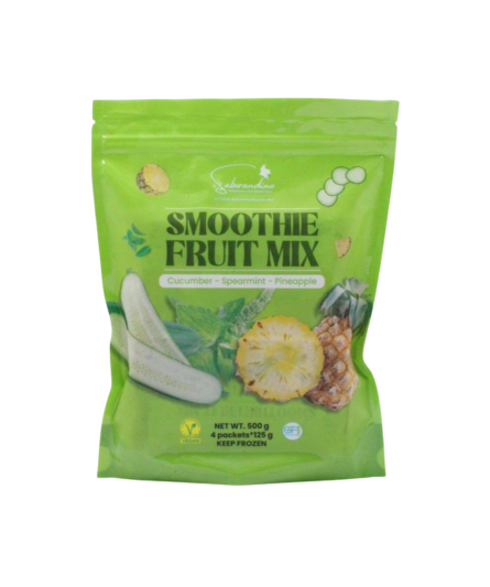 FROZEN SMOOTHIE FRUIT MIX CUCUMBER-SPEARMINT-PINEAPPLE 125Gr / 4Pc- 500Gr 