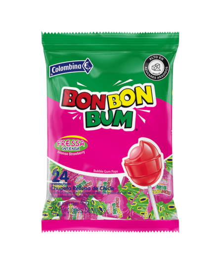 BON BON BUM INTENSE STRAWBERRY / FRESA INTENSA 19Gr