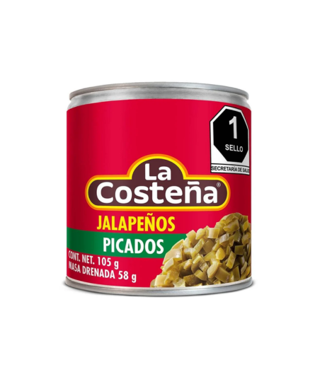 CHOPPED JALAPEÑOS / JALAPEÑOS PICADOS LA COSTEÑA 105 Gr