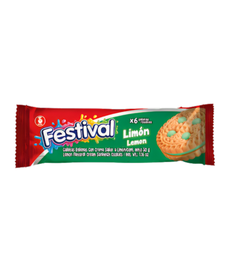 FESTIVAL LEMON COOKIE / GALLETA FESTIVAL DE LIMON 50 Gr