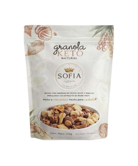 GRANOLA NATURAL KETO SOFIA / KETO GRANOLA NATURAL 250 Gr	
